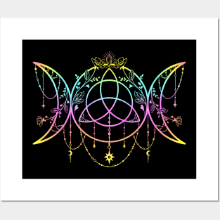 Triple Moon Triquetra Posters and Art